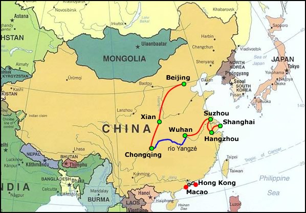 Mapa De China Con Sus Limites